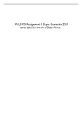 PVL3703 Assignment 1 Super Semester 2021 law of delict complete questions and answers 