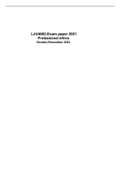 LJU4802&period;Exam paper 2021 Professional ethics  October&sol;November 2021
