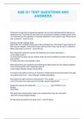 ASE Auto Maintenance & Light Repair Test &lpar;Test G1&rpar; &vert; Questions and answers latest update &vert; verified answers
