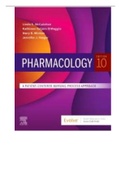 Pharmacology 10th Edition Mc Cuistion A PATIENT – CENTERED NURSING PROCESS APPROACH  