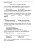 HESI-Pharmacology-Exam-Practice Graded A+