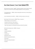Nurs School&colon; Semester 1&comma; Exam 1 Latest Updated 2024