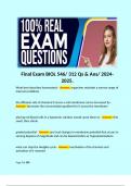 Final Exam BIOL 546&sol; 312 Qs & Ans&sol; 2024-2025&period; 