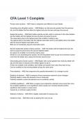 CFA - Chartered Financial Analyst - Level 1 Complete Questions and Answers 2024&lpar; A&plus; GRADED 100&percnt; VERIFIED&rpar;&period;