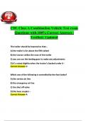 CDL Class A Combination Vehicle Test exam Questions with 100&percnt; Correct Answers &vert; Verified &vert; Updated 2024