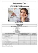 Antepartum Care UNFOLDING Reasoning &semi; Anne Jones is a 17-year-old &lpar;complete case study&rpar;