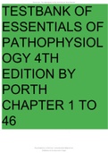 Test Bank - Essentials of Pathophysiology (4th Edition by Porth)