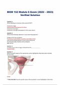 BIOD 152 Module 6 Exam &lpar;2024&ndash; 2025  Verified Solution 