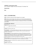 COM 101 Template for Unit 4 Touchstone Communication at Work Final Exam