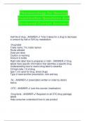Pharmacology for Nursing  Examination Questions And  Reviewed Correct Answers   