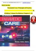 TEST BANK For Paramedic Care&colon; Principles & Practice&comma; 6th edition Volume 5 by Bledsoe&comma; ISBN&colon; 9780136895299&comma; All 16 Chapters Covered&comma; Verified Latest Edition