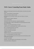 NCE&colon; Career Counseling Exam Study Guide&period;