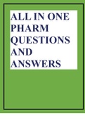 ALL IN ONE PHARM QUESTIONS AND ANSWERS