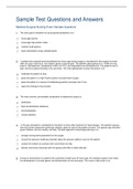 A WELL SUMMARISED SAMPLE QUESTIONS AND ANSWERS ON MEDICINE-SURGICAL