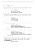 Nicholls State University NURSING 428 Module 8 Exam Questions and Answers