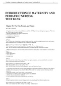 Introduction Of Maternity And Pediatric Nursing TEST BANK