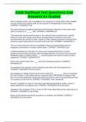 G&W RailRoad Test Questions And Answers A&plus; Graded