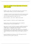 Loma 311 module 1 Exam Questions & Answers 100- Verified&period;