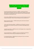 Health Care Communication Test with Complete Solutions&sol; Correct-Verified Answers
