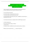 Special Requirement for Texas Commercial Motor Vehicles Test - with 100&percnt; Correct Answers