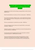 Health Care Communications Exam with Complete Solutions&sol; Correct-Verified Answers