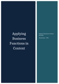 Business Functions in Context