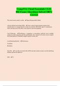 CompTIA Cloud Essentials CLO- 002 Exam &vert; Questions Solved 100&percnt; Correct