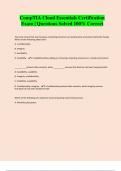 CompTIA Cloud Essentials Certification Exam &vert; Questions Solved 100&percnt; Correc