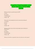 CompTIA Cloud Essentials Actual Exam &vert; Questions Solved 100&percnt; Correct