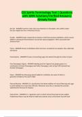 CSS Spirits Terminology Test &vert; Questions with 100&percnt; Solutions&sol;Verified Answers&vert; Already Passed