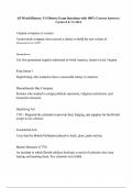 AP World History&colon; US History Final Exam Questions with 100&percnt; Correct Answers &vert; Updated & Verified