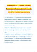 Chapter 1 HDEV &lpar;Human Lifespan Development&rpar; Exam Questions with 100&percnt; Verified Correct Answers