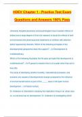 HDEV Chapter 1 - Practice Test Exam Questions and Answers 100&percnt; Pass