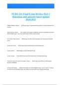 NURS 541 Final Exam Review Part 1 Questions and answers latest update 2024&sol;2025