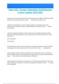 Nurs 541 - Exam 1 Questions And Answers Latest Update 2024&sol;2025