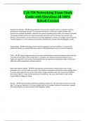 Cyb 210 Networking Exam Study Guide with Questions all 100&percnt; Solved Correct
