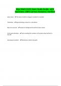 Wgu Math D125 Exam Study Guide- with Questions 100&percnt; Correct Answers&vert; Verified