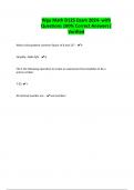 Wgu Math D125 Exam 2024- with Questions 100&percnt; Correct Answers&vert; Verified