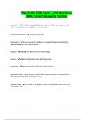Wgu Math D125 Exam - with Questions 100&percnt; Correct Answers&vert; Verified