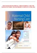 TEST BANK FOR MATERNAL- CHILD NURSING CARE 7TH EDITION BY PERRY, HOCKENBERRY/COMPLETE GUIDE 2024