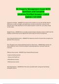 DC Property Management Exam WITH Questions and Complete Solutions&sol;Verified Answers &vert;Latest Update 2-24-2025