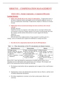 HRM3705 Compensation Management Exam Guide | Latest