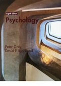 Zeer volledige samenvatting van Peter Gray's en David Bjorklund's Psychology 8th Edition