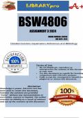 BSW4806 Assignment 3 2024 &lpar;399706&rpar;