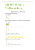 NR 507 Week 4 Midterm latest 2020&sol;2021