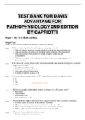 TEST BANK FOR DAVIS ADVANTAGE FOR PATHOPHYSIOLOGY 2ND EDITION BY CAPRIOTTI
