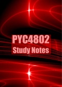  PYC4802 Notes - Psychopathology (PYC4802)  Understanding Psychopathology, ISBN: 9780190722562