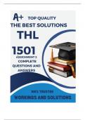 THL1501 Assignment 2 &lpar;COMPLETE ANSWERS&rpar; Semester 2 2024 &lpar;162579&rpar; - DUE 13 September 2024