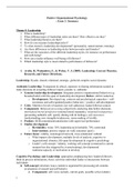 Positive Organisational Psychology Minor - Exam 2 Summary