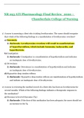 Exam &lpar;elaborations&rpar; NR 293 ATI Pharmacology Final Review&lowbar;2020 &ndash; Chamberlain College Of Nursing &lpar;NR293ATI&rpar; 